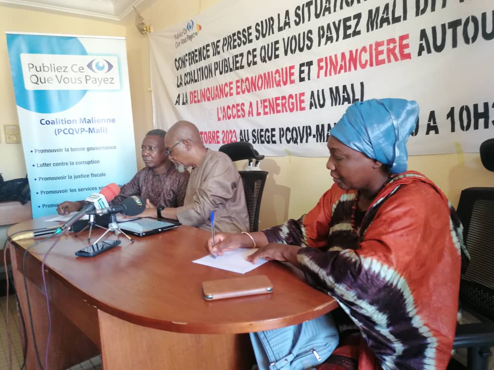 Situation de l’Energie du Mali : Publiez Ce Que Vous Payez réitère son soutien au ministre de l’Energie, Mme Bintou Camara